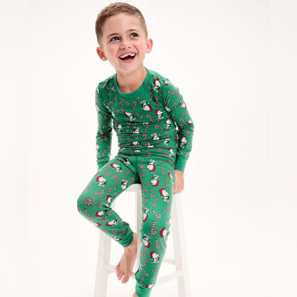 Hanna Andersson Green Kids Pajama Set